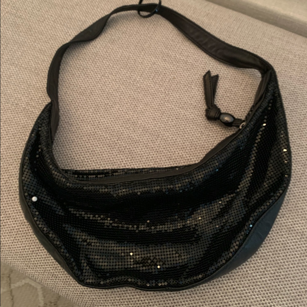90’s black chain bag